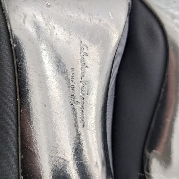 Salvatore Ferragamo black heels size 8 s2 - Picture 5 of 11